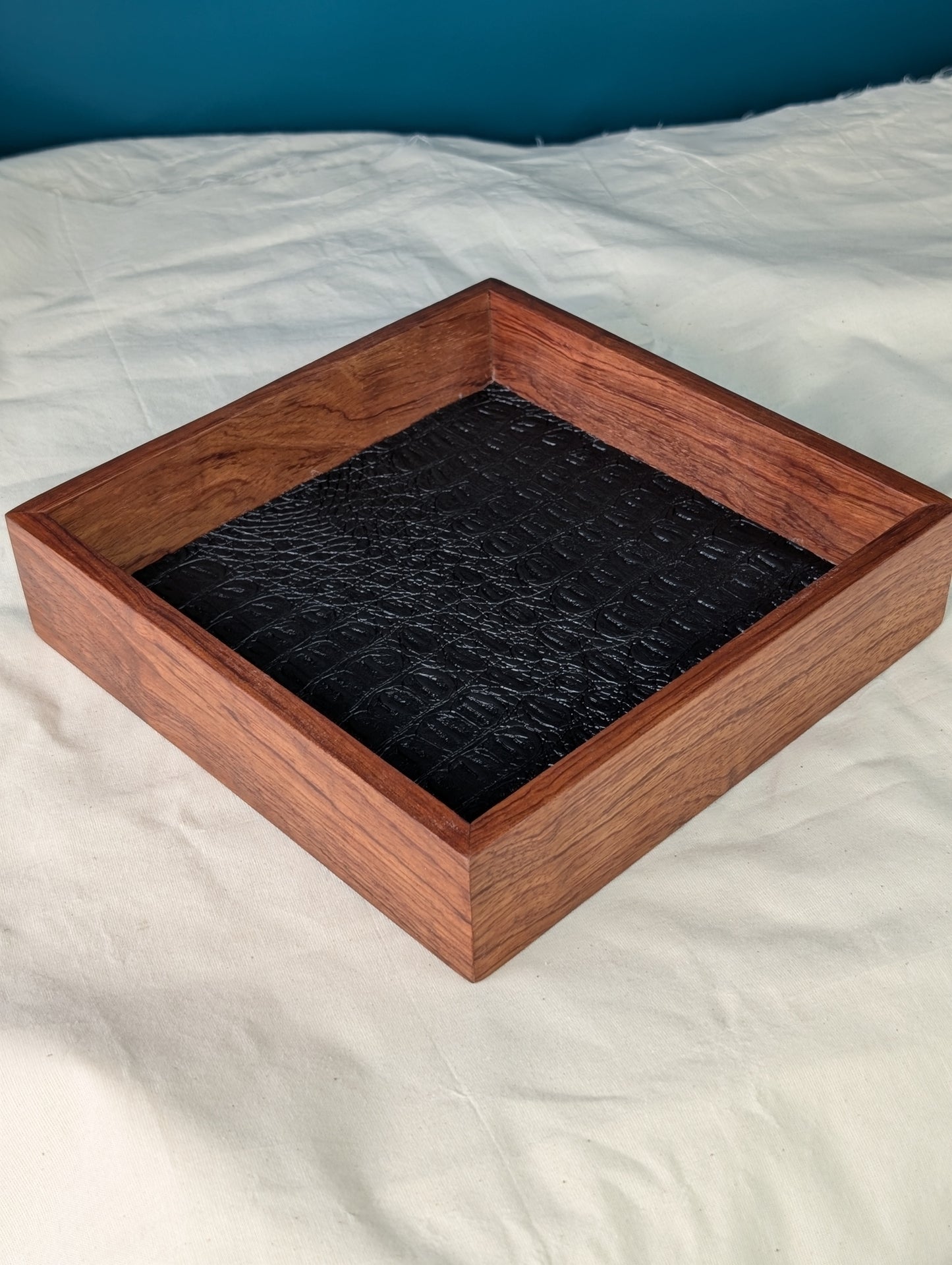 Dice Tray | African Rosewood | Large image 1