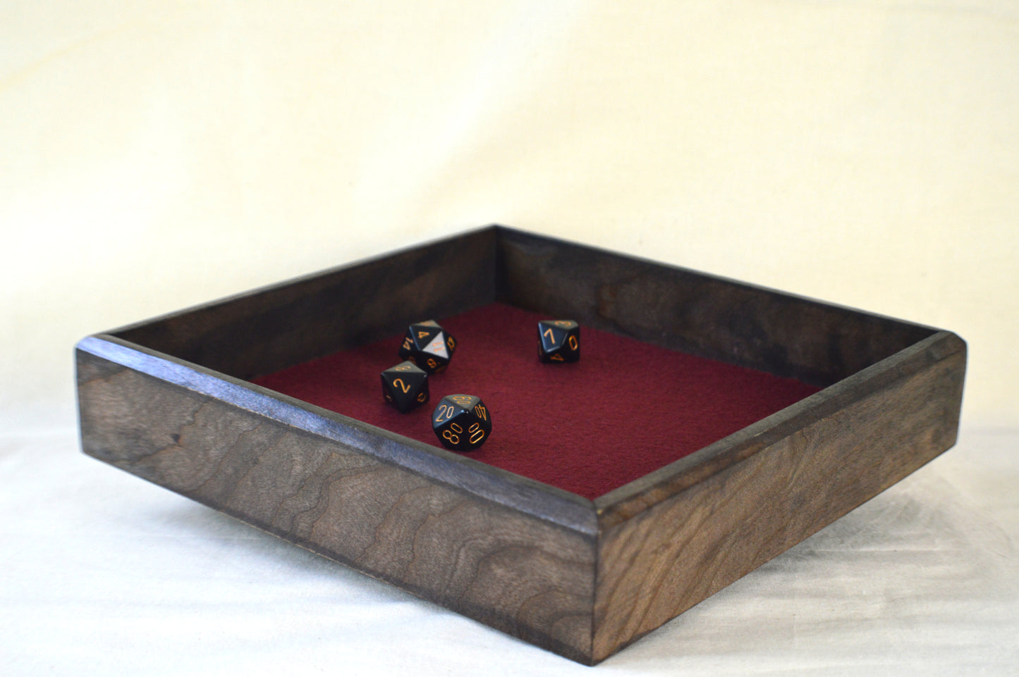 Umbral Black | Cherry Wood | Large Dice Tray
