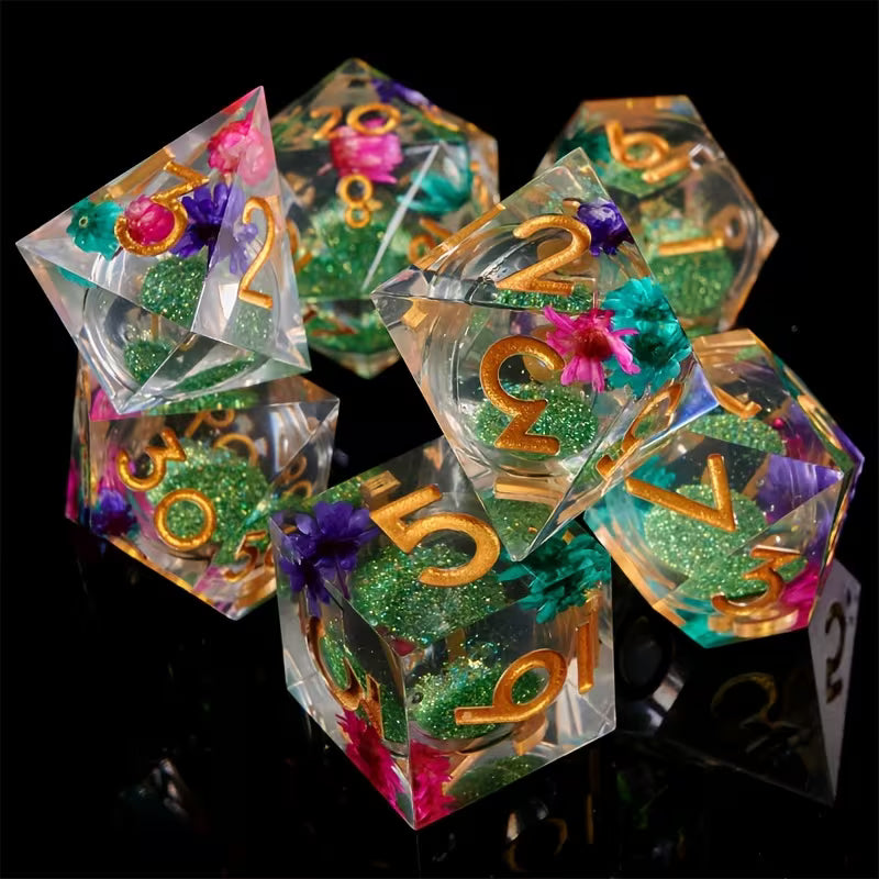 Flower Core | Liquid Core Polyhedral Dice