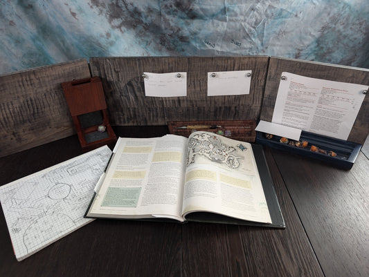 DM Screen | Astral Space Mosaic | Maple | Magnetic Dungeon Master Screen image 1