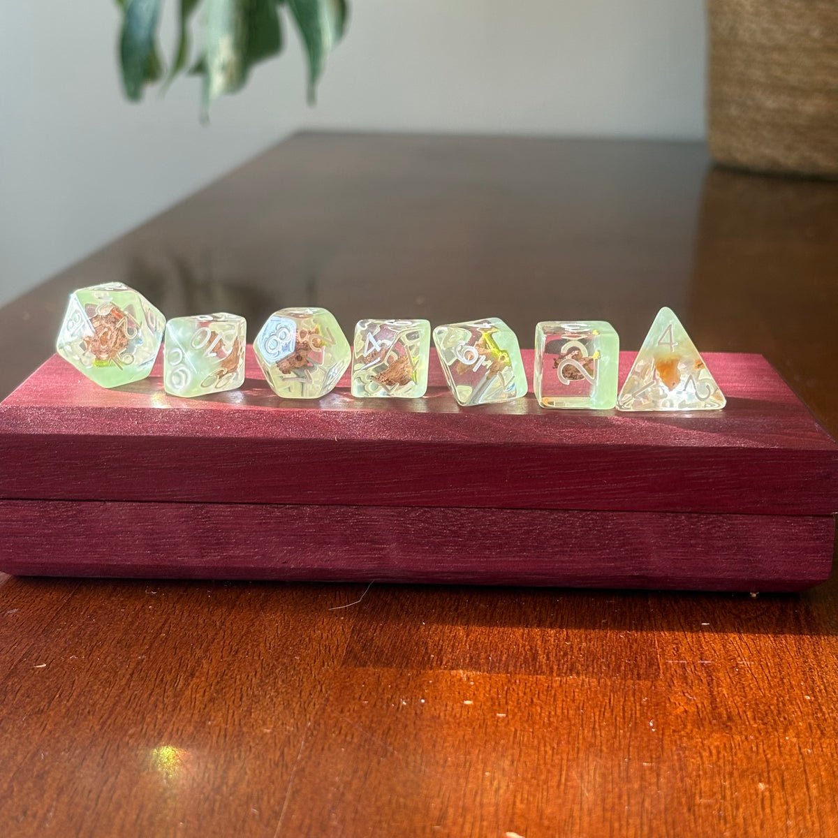 Polys of Force Dice | Miniature Cast Acrylic Polyhedral Dice