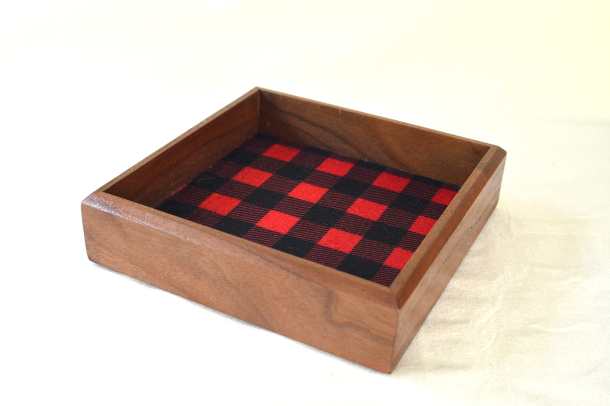 Lumber Barbarian Dice Tray | Black Walnut  | Personal Rolling Tray image 1
