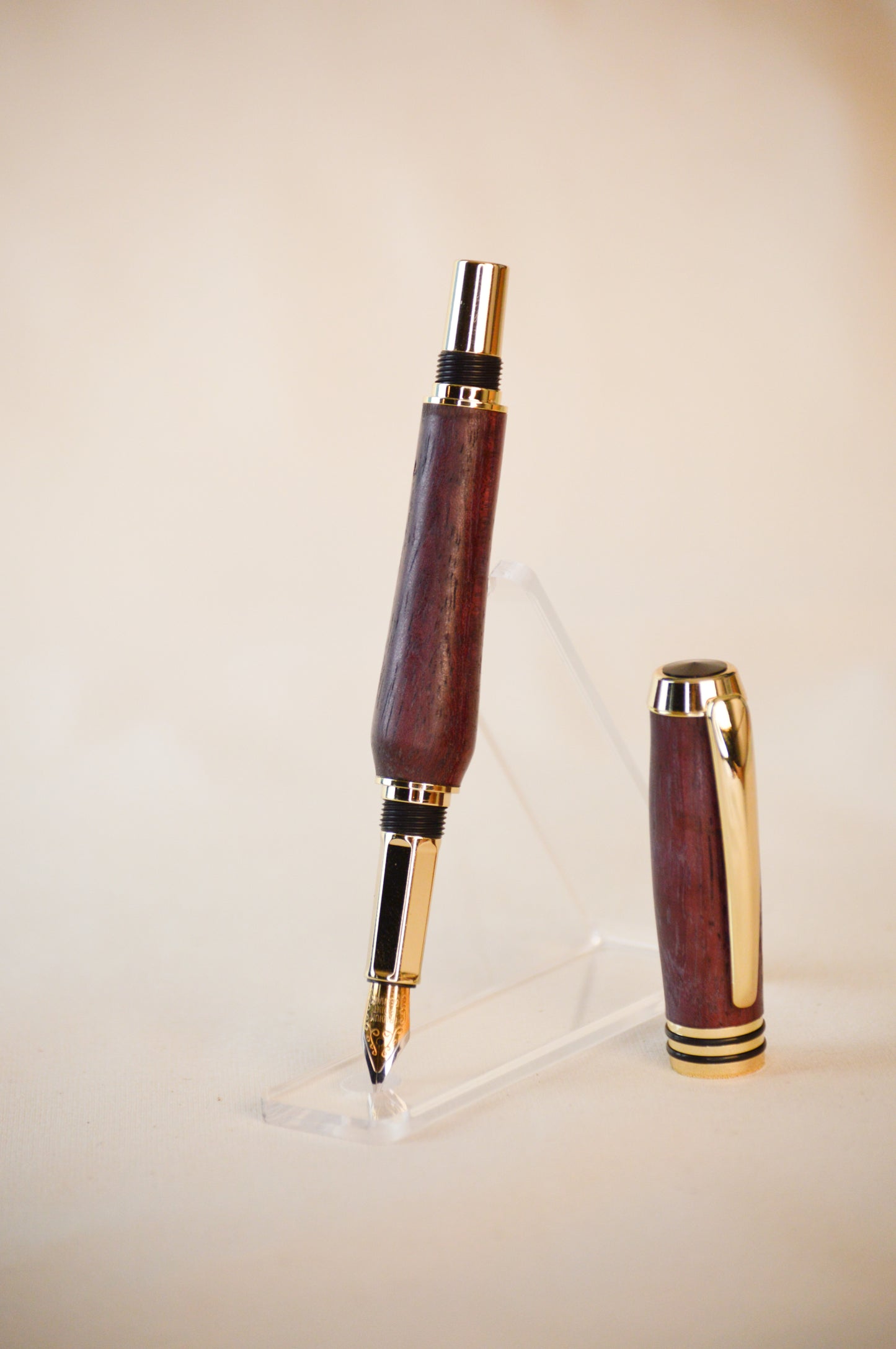 Sage Quill | Bolivian Rosewood | 24k Gold & Wood Pen image 2