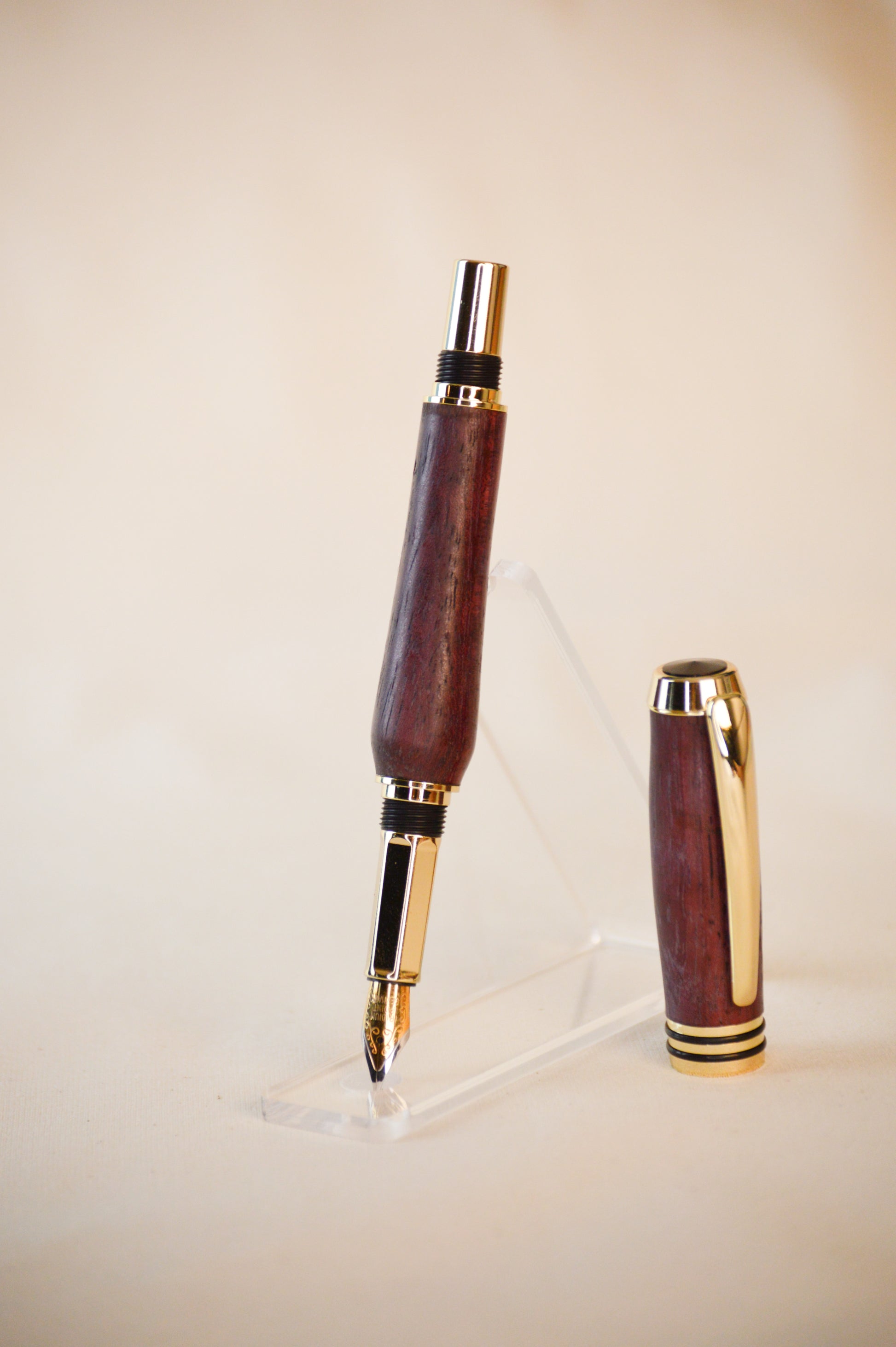 Sage Quill | Bolivian Rosewood | 24k Gold & Wood Pen image 2