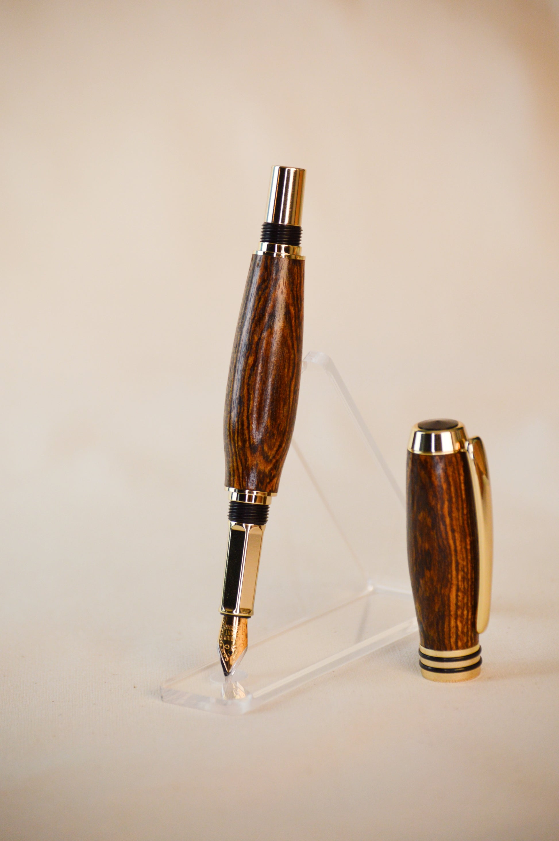 Sage Quill | Bolivian Rosewood | 24k Gold & Wood Pen image 1