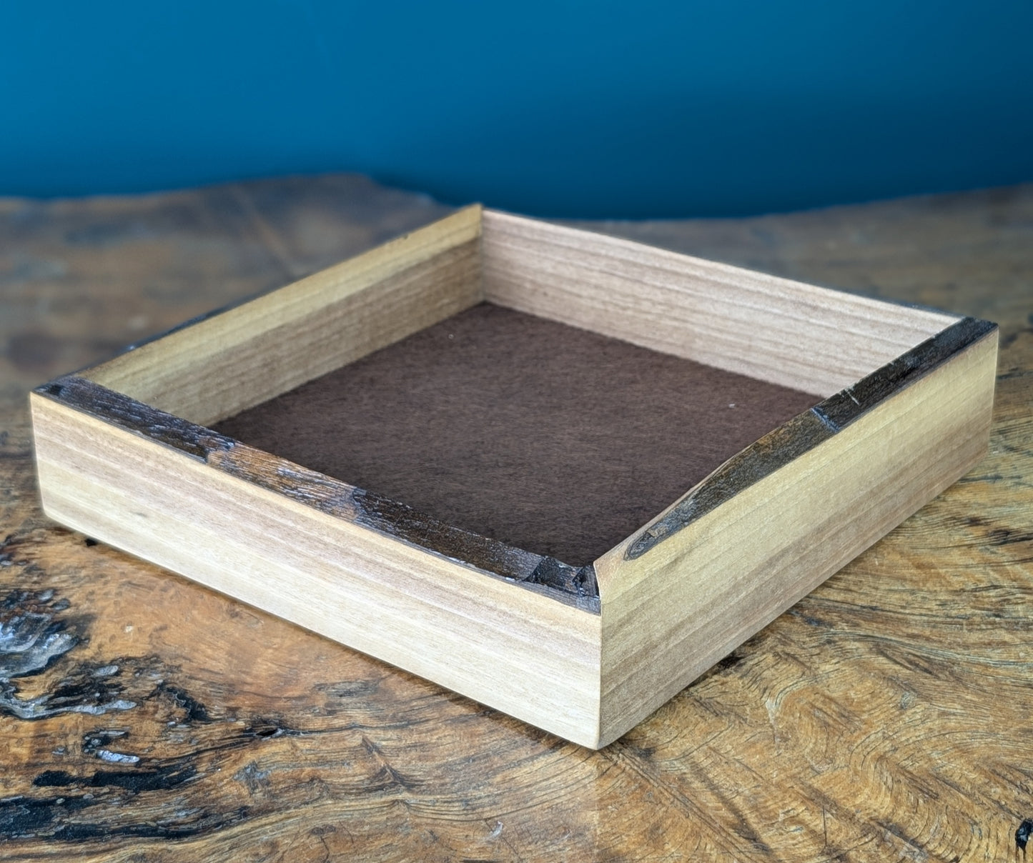 Dice Tray | Black Walnut Live Edge | Large image 0