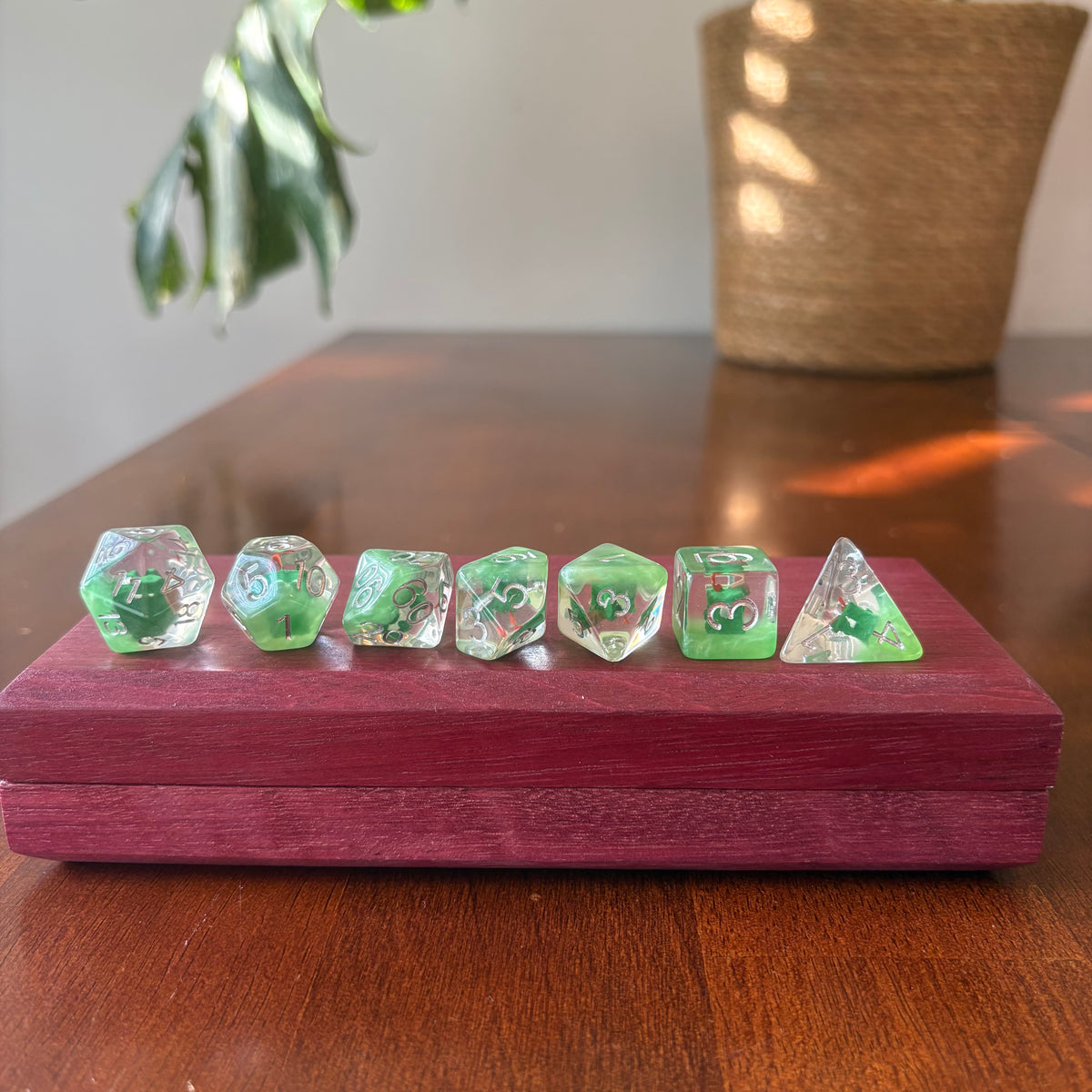 Polys of Force Dice | Miniature Cast Acrylic Polyhedral Dice