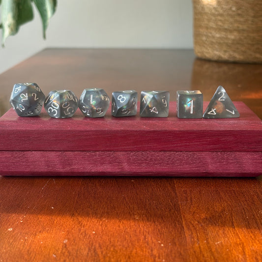 Galactic Dust | Acrylic Polyhedral Dice