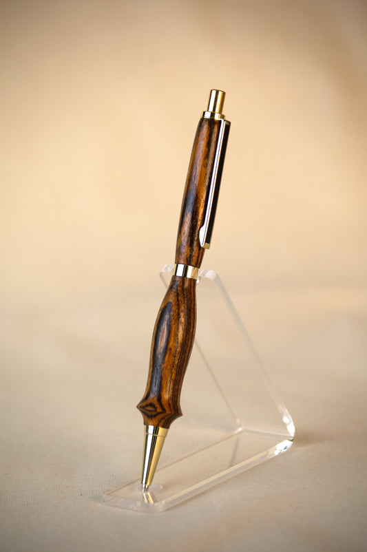 Hero Quill: Bocote w Gold Finish