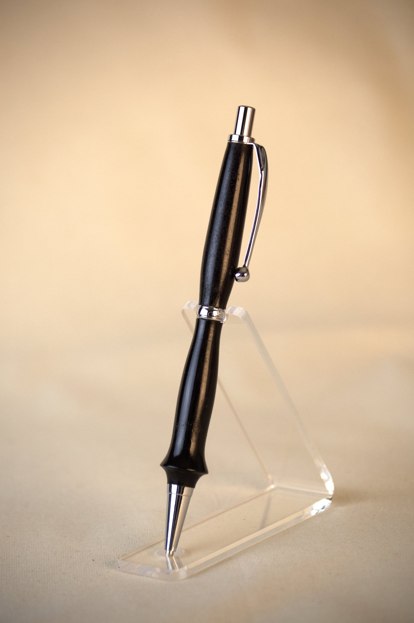 Hero Quill: Gaboon Ebony w Silver Finish