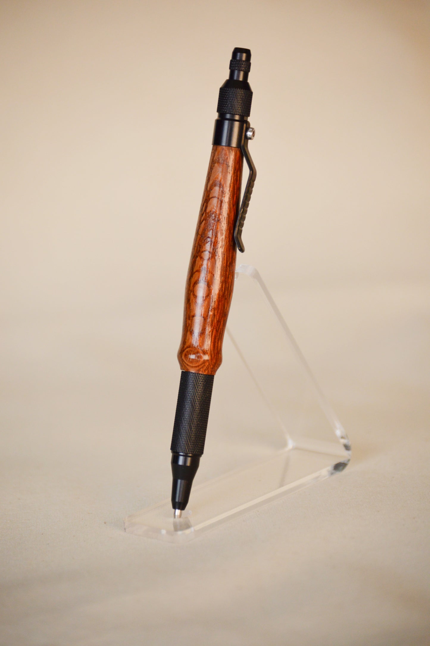 Apprentice Quill: Leopard Wood  w Black Finish
