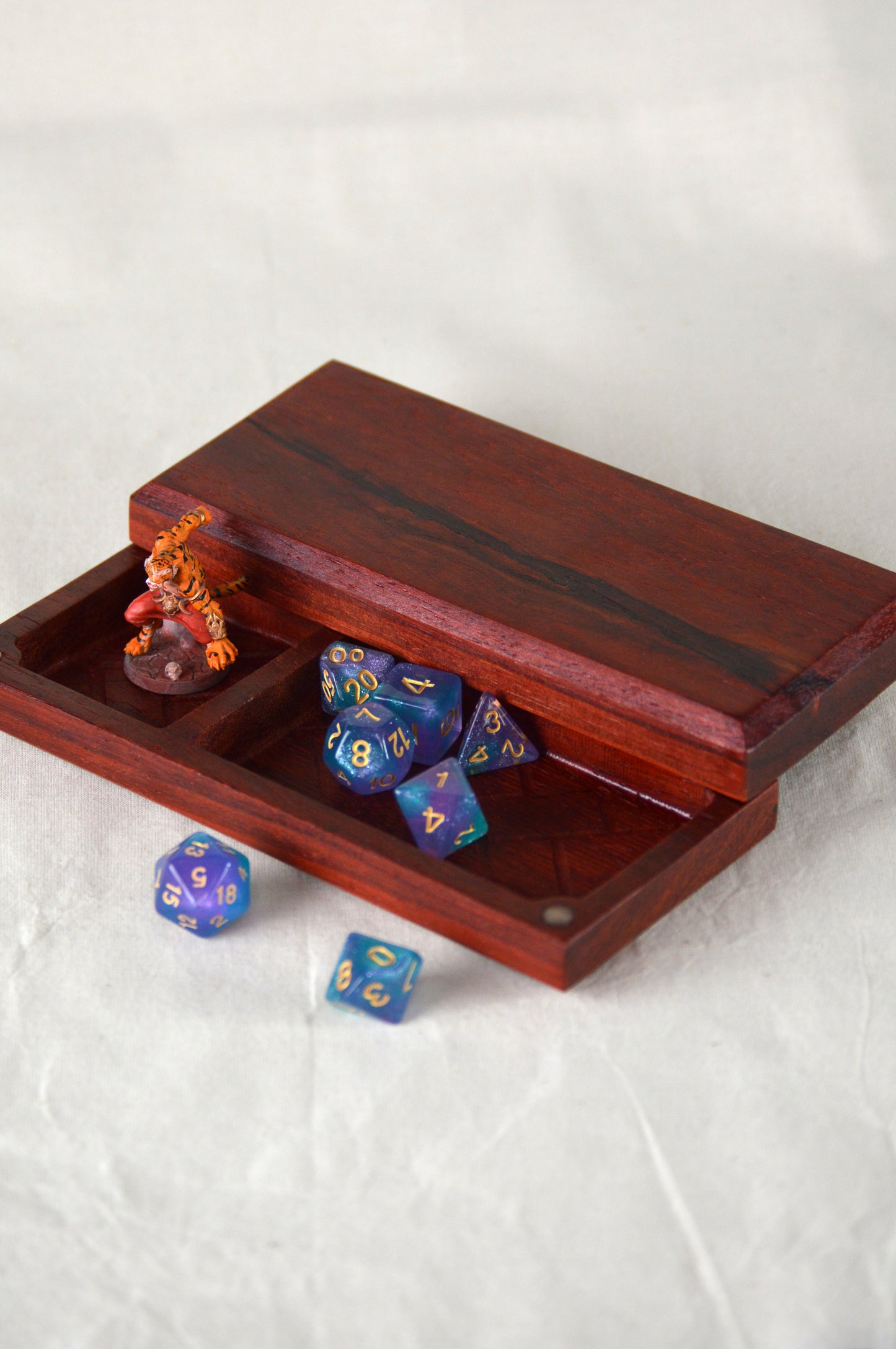 Striped Padauk | Dice and MiniatureBox