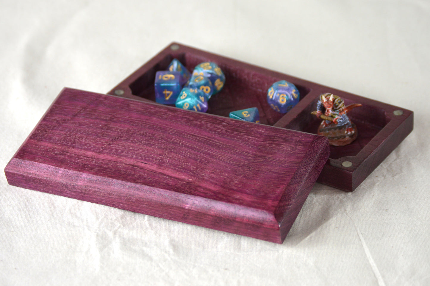 Purpleheart | Dice and Miniature Box