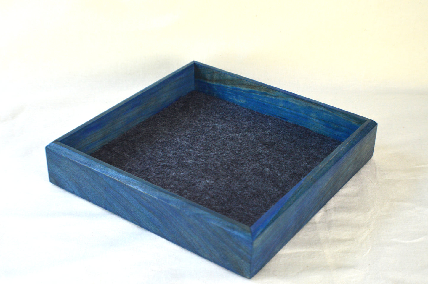 Storm Blue | Cherry Wood | Large Dice Tray