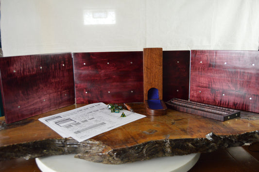 Roaring Herath | Handmade Magnetic Wooden Dungeon Master Screen | Suffety Games