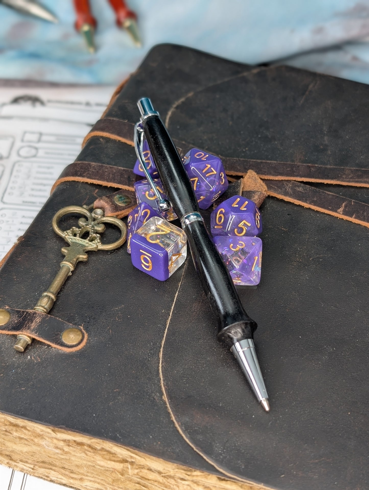 Hero Quill | India Ebony | Mechanical Pencil (.7mm) | Silver Finish image 0