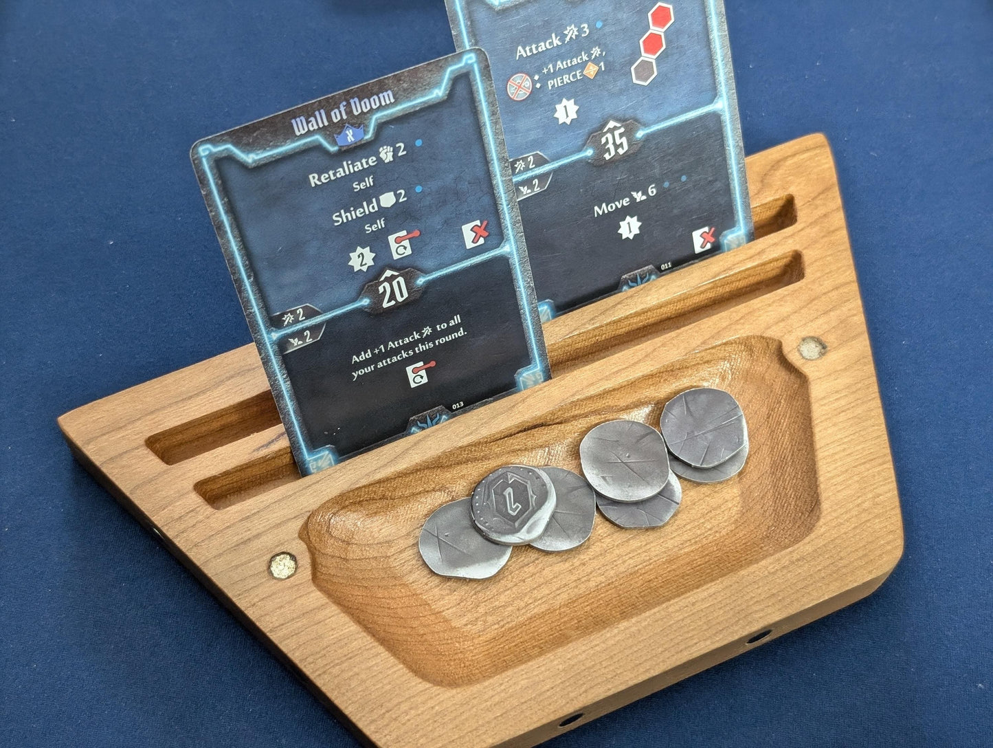 Cherry Table Tiles | Single Wooden Magnetic Board Game Organizers image 0