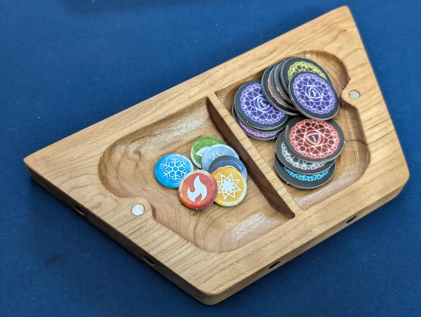 Cherry Table Tiles | Single Wooden Magnetic Board Game Organizers image 3