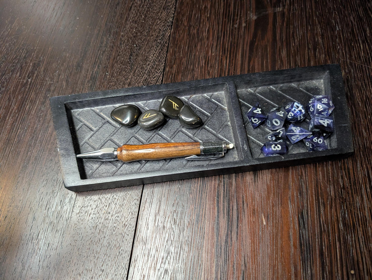 Dungeon Deck | Black Double | Magnetic GM / DM Screen Organizer image 0
