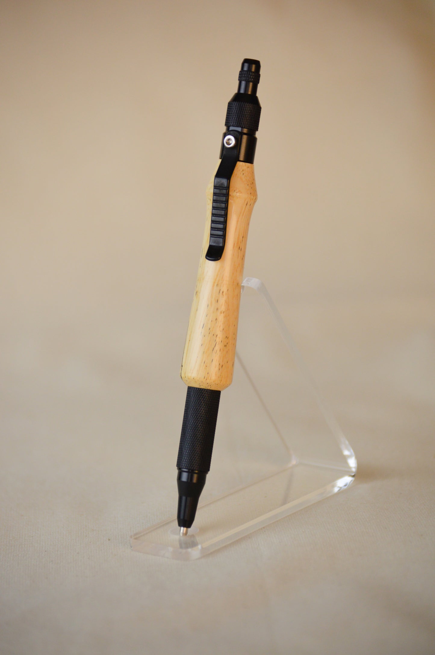 Apprentice Quill | Spalted Tamarind Blonde | Mechanical Pencil .7mm | Black image 0