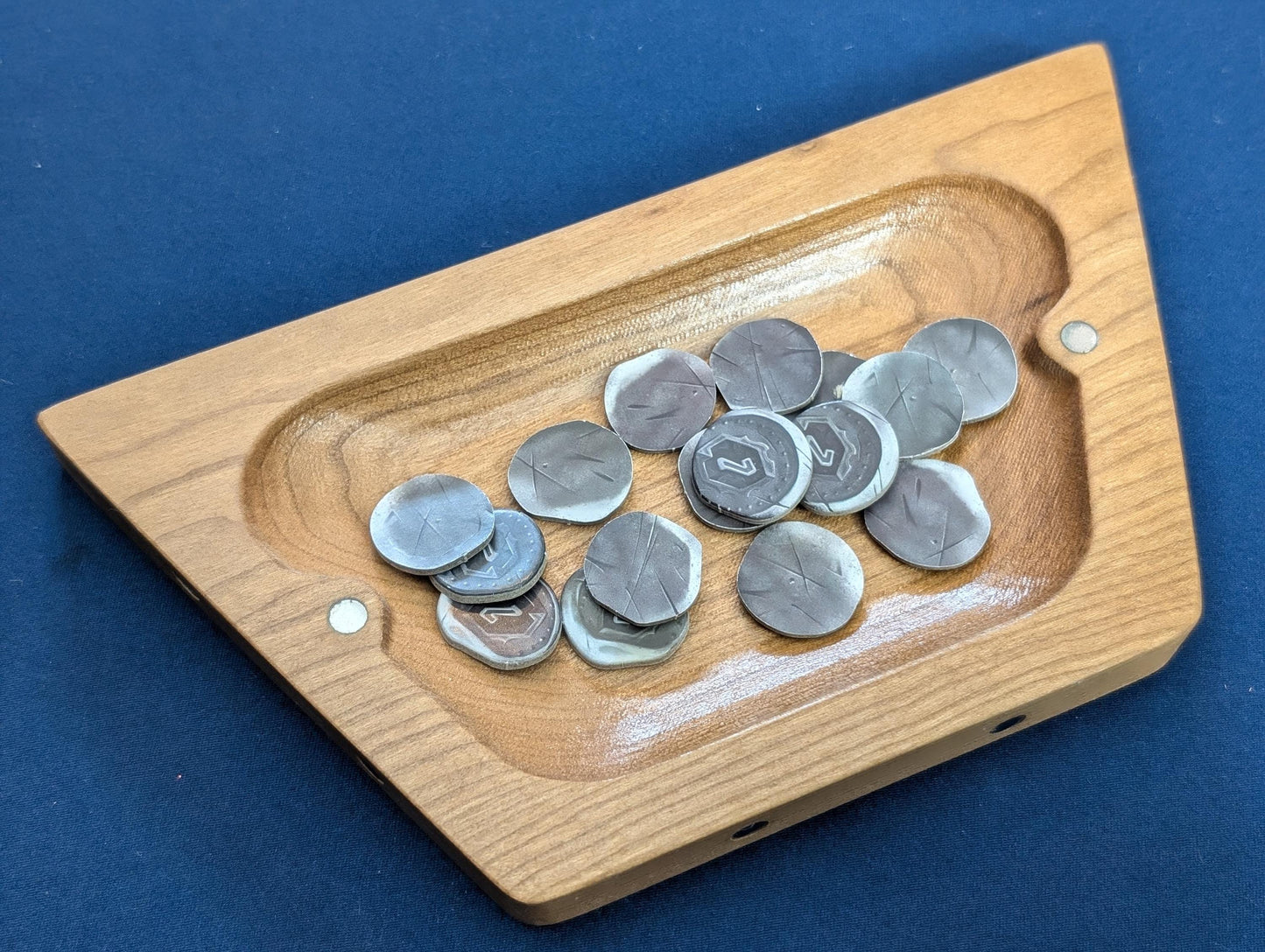 Cherry Table Tiles | Single Wooden Magnetic Board Game Organizers image 2